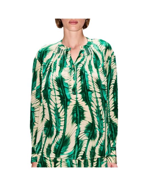 Ulla Johnson Green Nahir Blouse