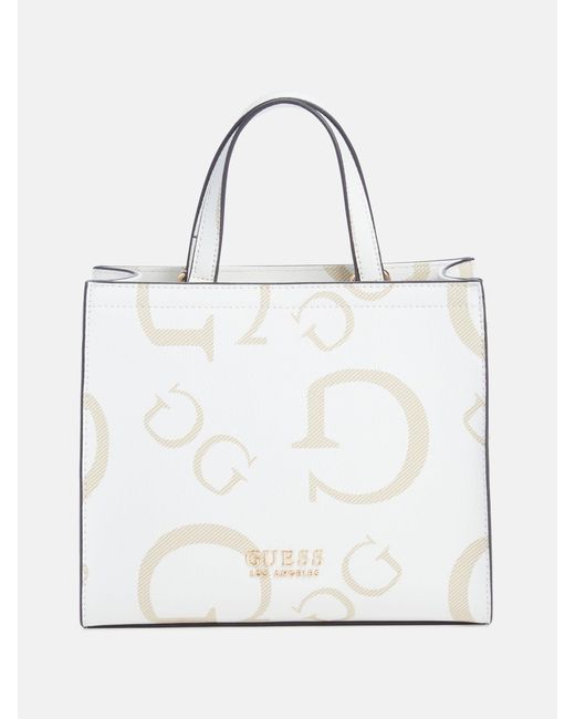 Guess Factory White Lindey Mini Tote