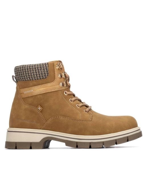 Xti Brown 144631 Round Toe Booties