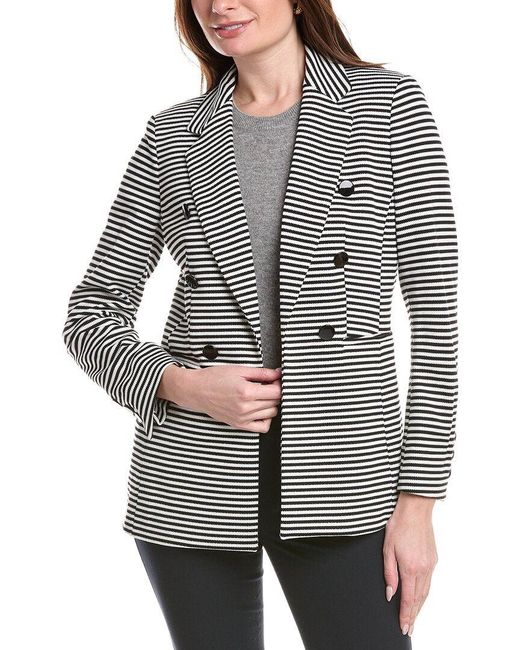 Anne Klein Gray Notch Collar Jacket