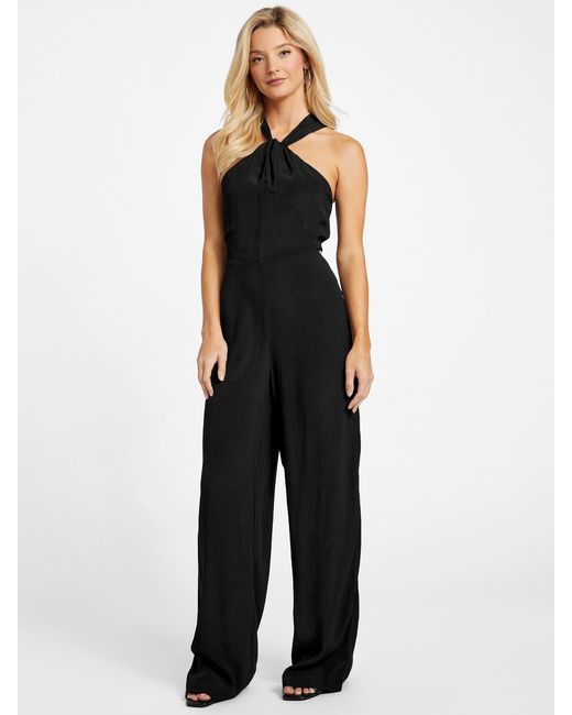 Guess Factory Black Brianne Sleeveless Jumpsuit