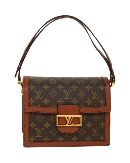 Louis Vuitton Brown Monogram Sac Dauphine Shoulder Bag M51410 Lv Auth 39353