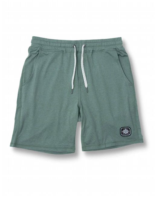 Baja Llama Green Mach Zero Lounge Shorts for men