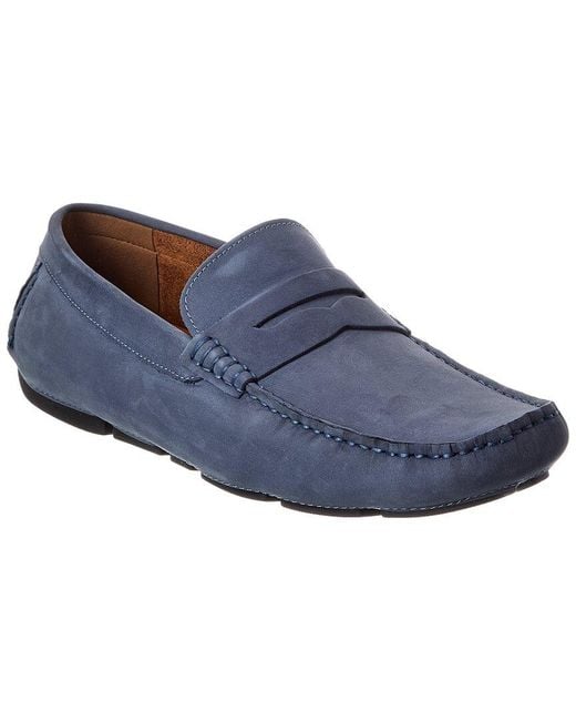 Dune Blue Bradlay Suede Driver for men