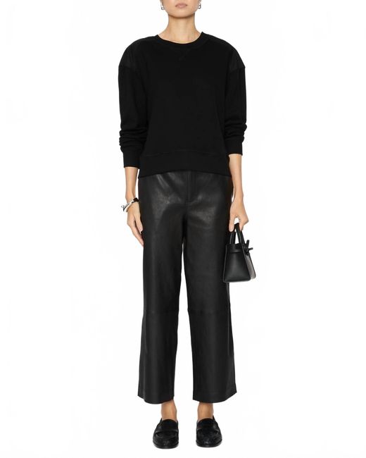 Ulla Johnson Black Ainsley Pullover Sweatshirt