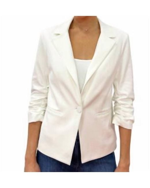 Drew White Serena Blazer Jacket