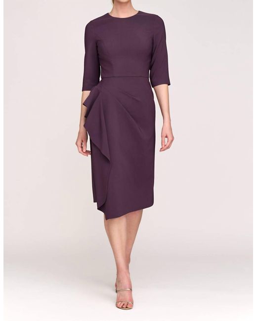 Kay Unger Women's Purple Esther Cocktail Dress