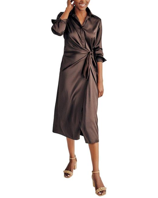 J.McLaughlin Brown Leandra Midi Dress