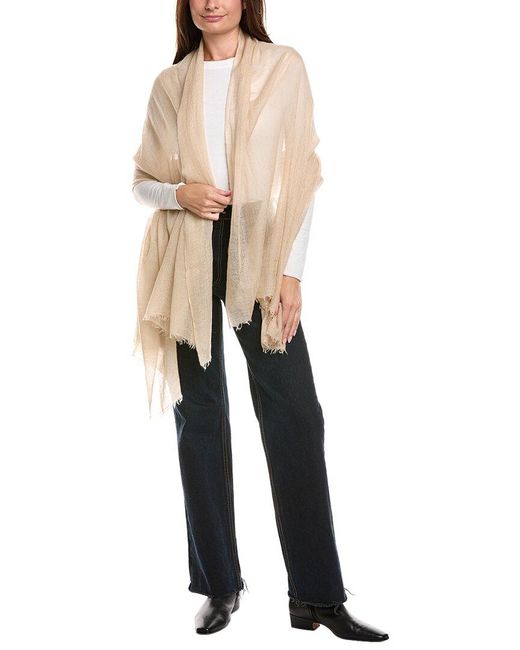 Amicale Cashmere Natural Solid Felted Cashmere Wrap