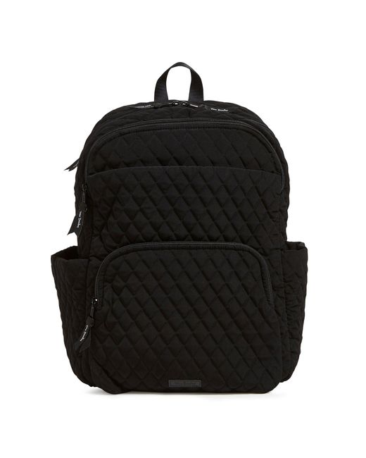 Vera Bradley Black Microfiber Essential Large Backpack