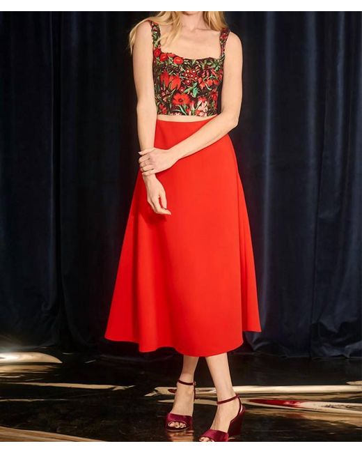 Hunter Bell Red Adele Skirt