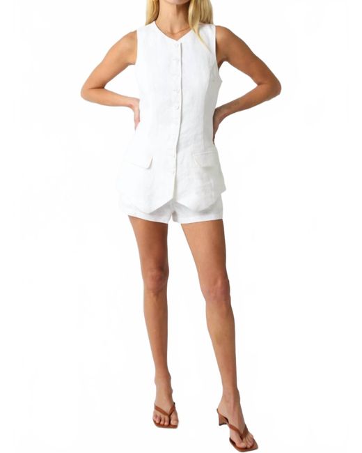 Olivaceous White Make It Official Top