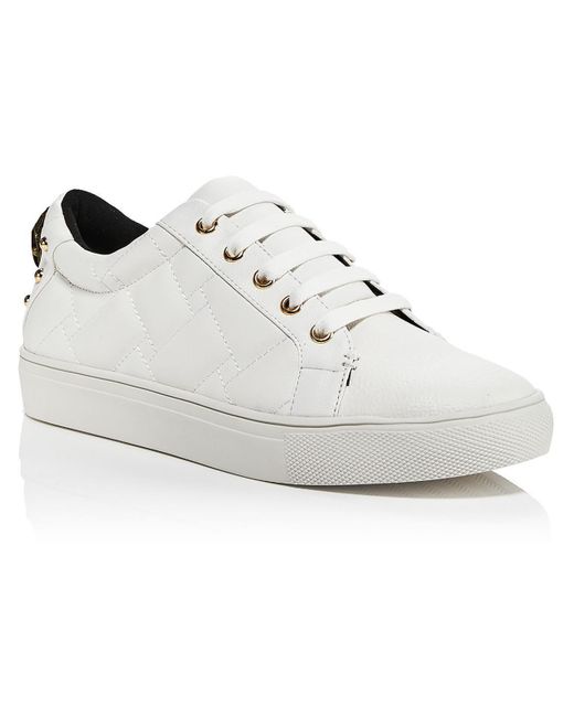Kurt Geiger White Ludo Quilted Leather Fashion Sneakers