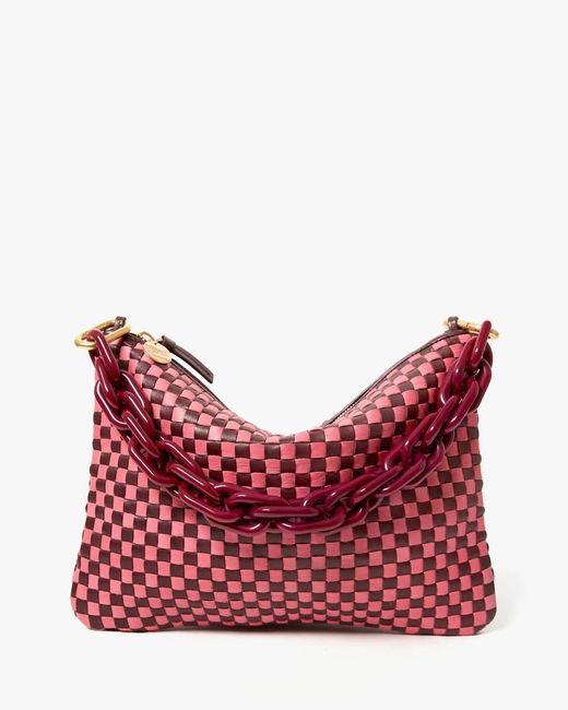 Clare V. Red Flat Clutch Bag