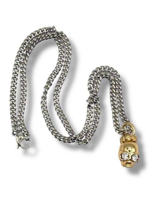 Jagged Halo Jewelry Metallic Crown Of Bones Necklace