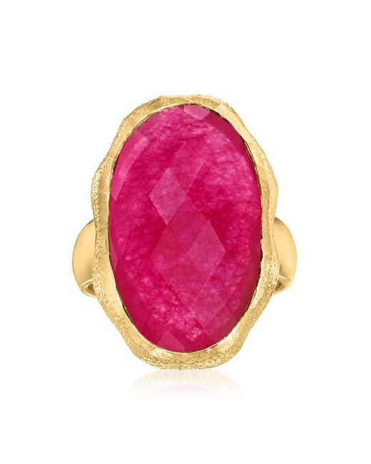 Ross-Simons Pink Quartz Ring