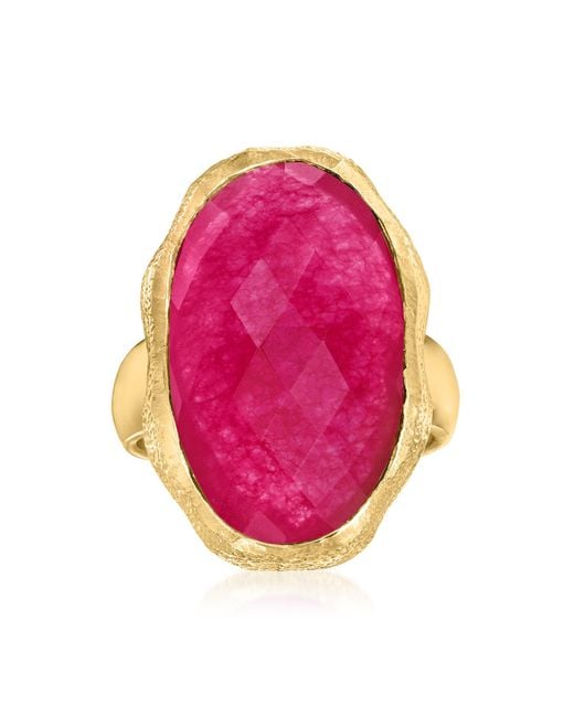 Ross-Simons Pink Quartz Ring