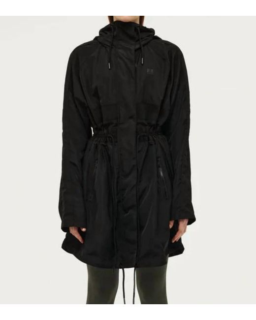 P.E Nation Black Mid Length Down Jacket