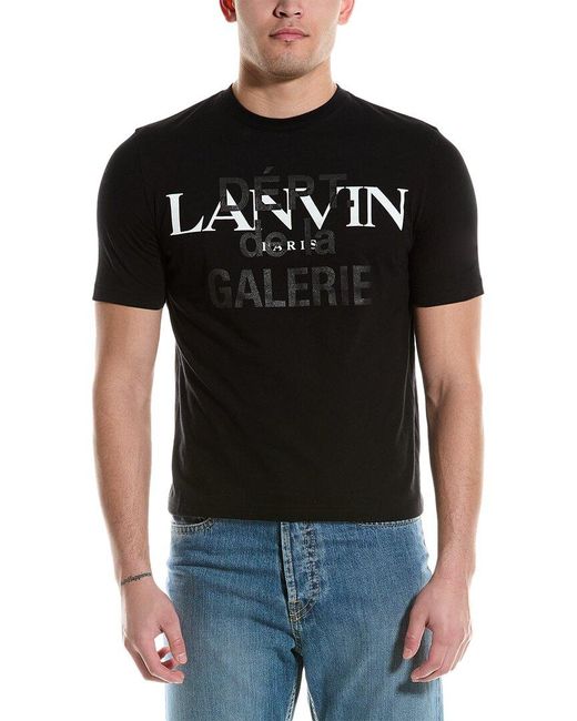 Lanvin Black T-shirt for men