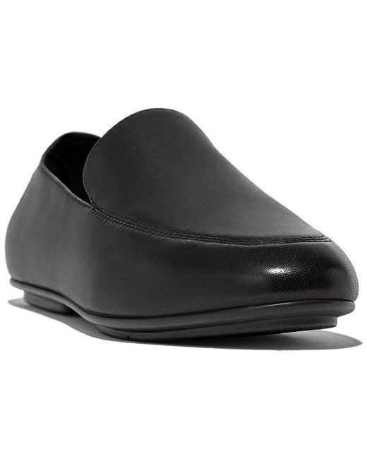 Fitflop Black Allegro Leather Loafer