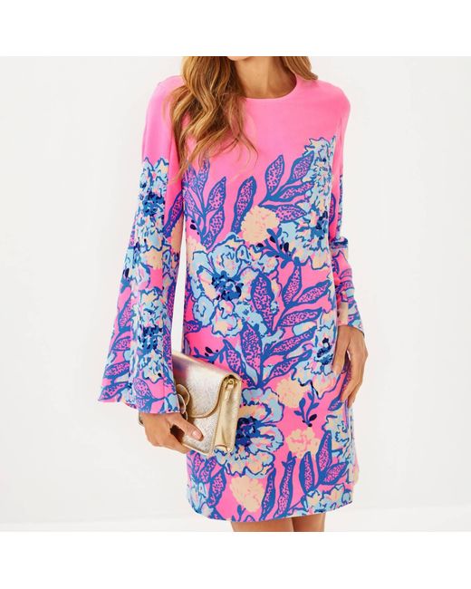 sachin and babi light blue dress Lilly Pulitzer Lilly's Garden Scalloped Shift Dress at Von Maur main image 1