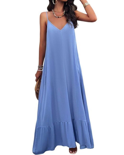Luna Tuccini Blue Maxi Dress