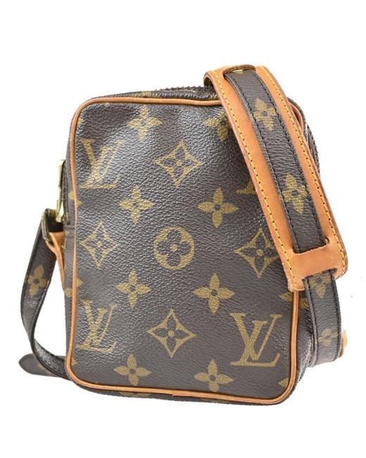 Louis Vuitton Gray Messenger Canvas Shoulder Bag (pre-owned)
