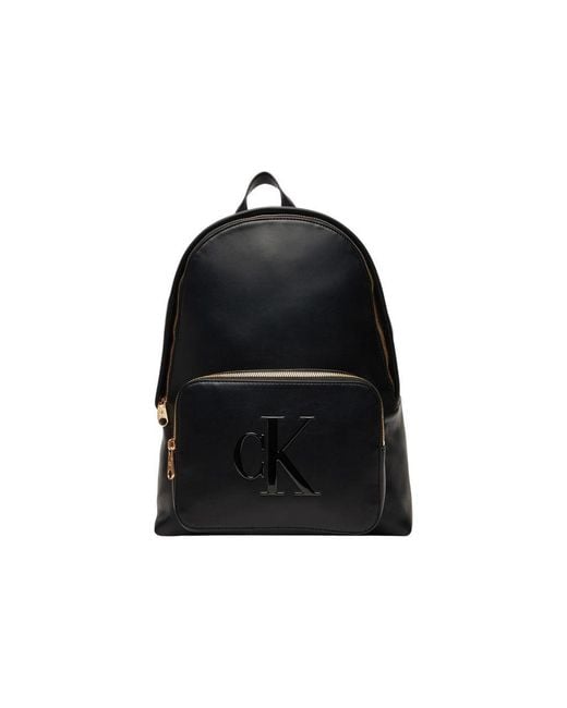 Calvin Klein Black Polyethylene Backpack