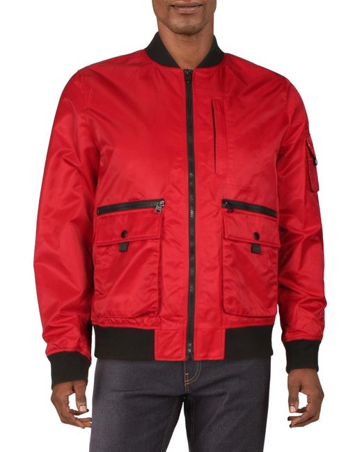 Levi's Red Flight Satin Lightweight Cold Weather Bomber Jacket for men