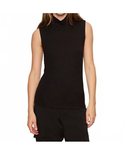 Sanctuary Black Essential Mock Neck Top