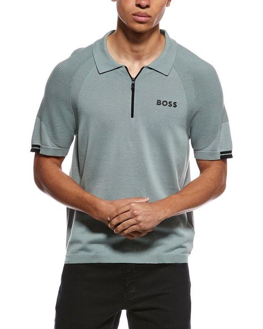 Boss Gray Perform 1/4-Zip for men