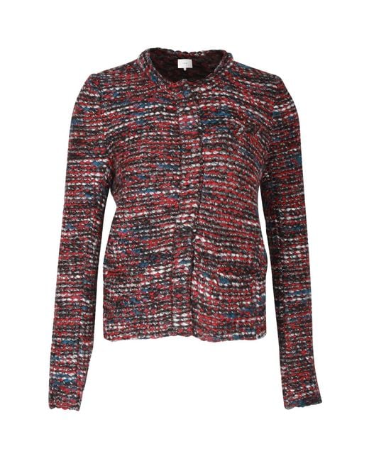 IRO Red Carene Tweed Jacket