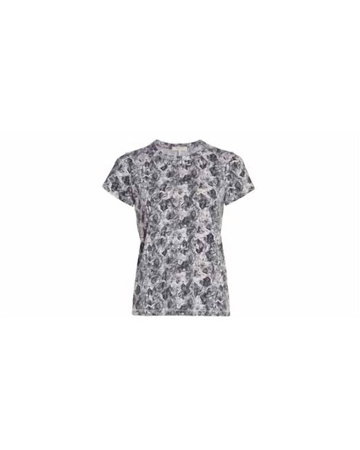 Rag & Bone Black All Over Snake Tee Short Sleeve Crew Neck Cotton T-shirt