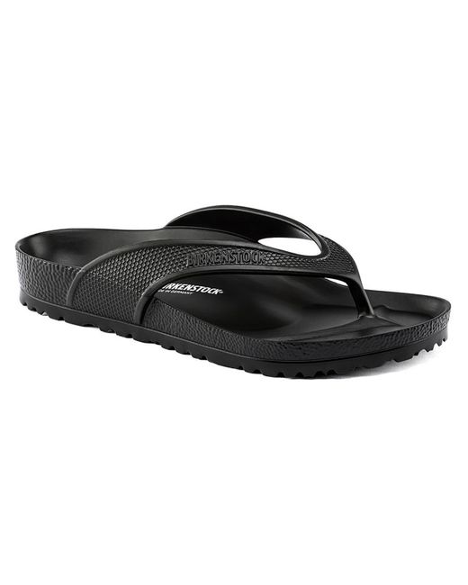 Birkenstock Black Honolulu Slip-on Toe-post Slide Sandals