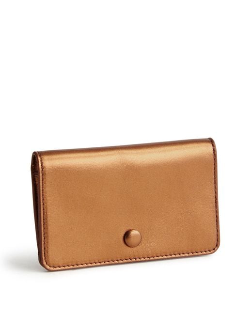 Vera Bradley Brown Outlet Leather Card Case