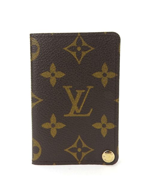 Louis Vuitton Brown Porte Carte Cit Bifold Canvas Wallet (pre-owned)