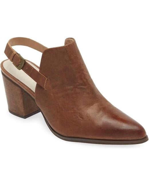 Chocolat Blu Brown Eldorado Open Back Heeled Sandals