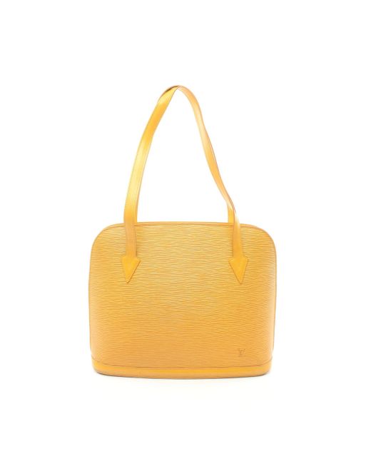 Louis Vuitton Yellow Lussac Epi Tassi Shoulder Bag Leather