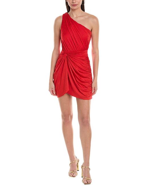 Saylor Red Julieta Off Shoulder Dress