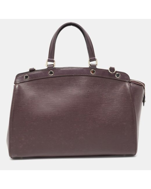 Louis Vuitton Purple Quetsche Epi Leather Brea Mm Bag