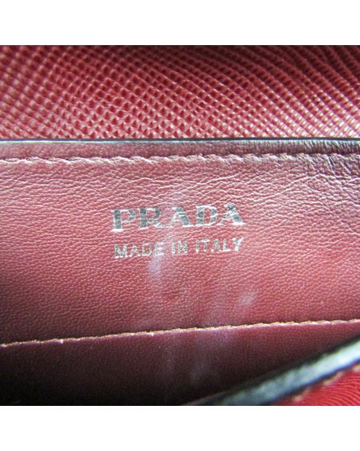 Prada Red City Tote Satchel Leather Handbag (pre-owned)