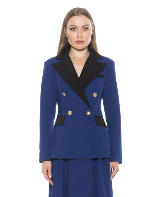 Alexia Admor Blue Farrah Blazer