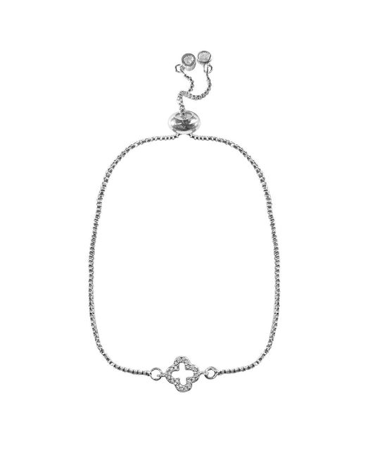 Adornia Open Quatrefoil Clover Pull 