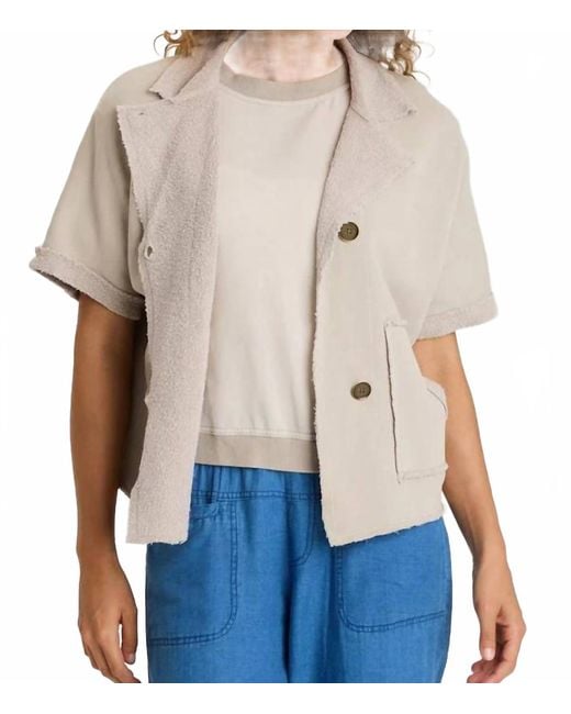 XCVI Blue Kennison Capelet Jacket