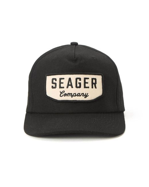 Seager Co. Black Wilson Snapback Hat for men