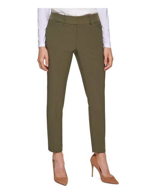 Tommy Hilfiger Slim Fit Suit Separate Dress Pants in Green Lyst