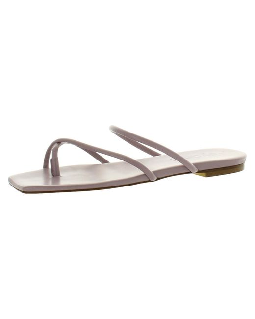 Aeyde Metallic Mina Leather Strappy Slide Sandals