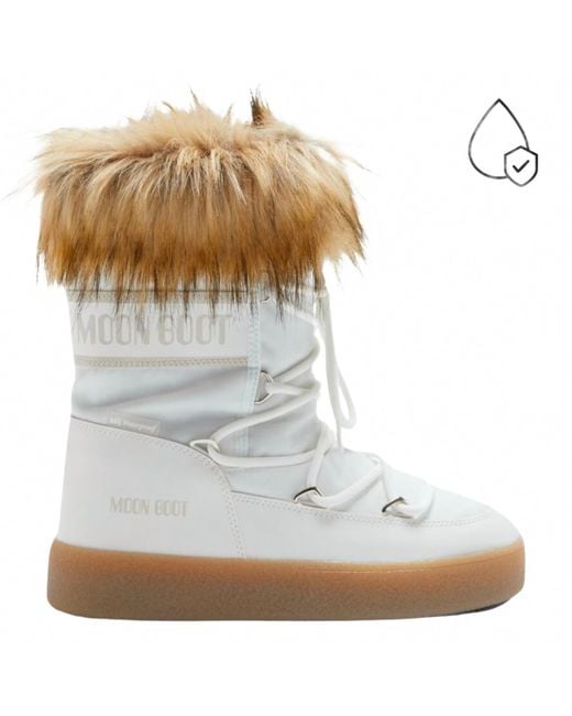 Moon Boot White Ltrack Low Monaco Boot