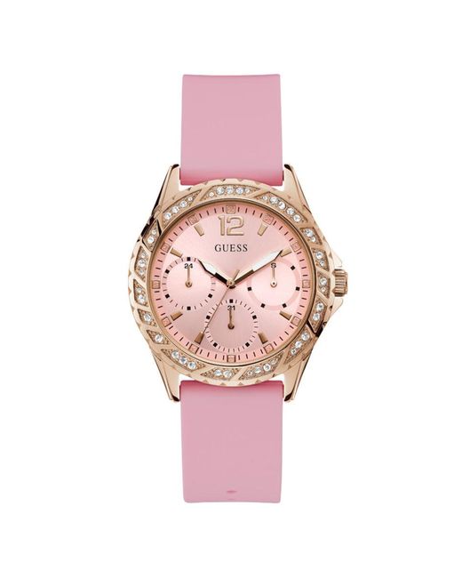 Guess Watches For Woman in Pink | Lyst