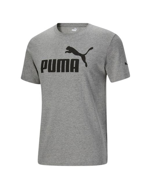 PUMA Cotton Essentials Logo Tee in Gray for Men - Save 39% | Lyst